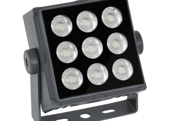 Προβολέας Wall Washer για Φωτισμό Κτιρίων LED 27W 2295lm 3° DC 24V Αδιάβροχο IP65 L13.8 x W16.4 x H7cm Αρχιτεκτονικό Πορτοκαλί 2200K - Γκρι Ανθρακί - 3 Years Warranty