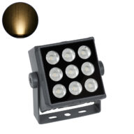 Προβολέας Wall Washer για Φωτισμό Κτιρίων LED 27W 2430lm 3° DC 24V Αδιάβροχο IP65 L13.8 x W16.4 x H7cm Θερμό Λευκό 3000K – Γκρι Ανθρακί – 3 Years Warranty