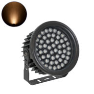 Προβολέας Wall Washer για Φωτισμό Κτιρίων LED 54W 4590lm 30° DC 24V Αδιάβροχο IP65 L24.5 x W24.5 x H14.7cm Αρχιτεκτονικό Πορτοκαλί 2200K – Μαύρο – 3 Years Warranty