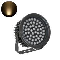 Προβολέας Wall Washer για Φωτισμό Κτιρίων LED 54W 4860lm 30° DC 24V Αδιάβροχο IP65 L24.5 x W24.5 x H14.7cm Θερμό Λευκό 3000K – Μαύρο – 3 Years Warranty