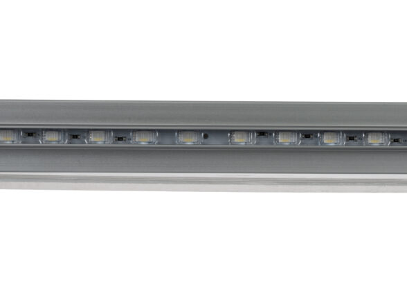 Μπάρα Φωτισμού Wall Washer LED 12W 1020lm 15° DC 24V Αδιάβροχο IP65 με Plexiglass Μοριακού Φωτισμού Μ100 x Π3.3 x Υ100cm Πολύχρωμο RGBW DMX512 - Γκρι Ανθρακί - 3 Χρόνια Εγγύηση