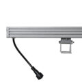 Μπάρα Φωτισμού Wall Washer LED 48W 3840lm 5° DC 24V Αδιάβροχο IP67 Μ100 x Π5.2 x Υ3.6cm (Υ8.5 με Βάση) Πολύχρωμο RGBW DMX512 - Γκρι Ανθρακί - 3 Years Warranty