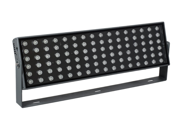 Προβολέας Wall Washer για Φωτισμό Κτιρίων LED 200W 17000lm 30° DC 24V Αδιάβροχο IP65 Μ70 x Π29 x Υ10cm RGBW DMX512 - Γκρι Ανθρακί - 3 Years Warranty