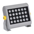 Προβολέας Wall Washer για Φωτισμό Κτιρίων LED 24W 2040lm 30° AC 220-240V Αδιάβροχο IP67 Μ22.5 x Π6 x Υ16.5cm Αρχιτεκτονικό Πορτοκαλί 2200K - Ασημί - 3 Years Warranty