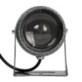 Σποτ Φωτισμου Wall Washer LED 16W 1280lm 3° dc 24V Αδιάβροχο IP65 Φ9 x Υ12cm Μπλε - Σφυρήλατο Γκρι - 3 Years Warranty