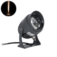 Σποτ Φωτισμου Wall Washer με Αντιθαμβωτική Γρίλια LED 16W 1360lm 3° DC 24V Αδιάβροχο IP65 L16 x W10.5 x H9cm Αρχιτεκτονικό Πορτοκαλί 2200K – Γκρι Ανθρακί – 3 Years Warranty