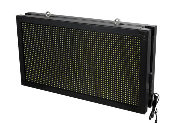 LED Scrolling Display 64x32cm - Κυλιόμενη Ψηφιακή Πινακίδα / Επιγραφή Διπλής Όψης P10 LED SMD AC 220-240V - Λειτουργία μέσω Wi-Fi με Εφαρμογή APP - Αισθήτηρας Θερμοκρασίας και Υγρασίας - Αδιάβροχο IP65 - Μ70 x Π11 x Υ38.5cm - Ψυχρό Λευκό 6000K - 1 Χρόνο Εγγύηση