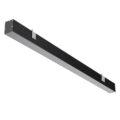 Γραμμικό Φωτιστικό Τοίχου - Απλίκα Linear LED CCT 72W 8600lm 120° AC 220-240V Μ120 x Π5.5 x Υ7cm - Εναλλαγή Φωτισμού μέσω Τηλεχειριστηρίου All In One Ψυχρό 6000k+Φυσικό 4500k+Θερμό 2700k Dimmable - Μαύρο - 3 Years Warranty