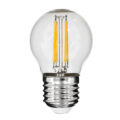 Λάμπα LED Long Filament E27 G45 Γλομπάκι 5W 500lm 360° AC 220-240V IP20 Φ4.5 x Υ7.5cm Θερμό Λευκό 2700K με Διάφανο Γυαλί - Dimmable - 3 Years Warranty