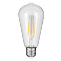 Λάμπα LED Long Filament E27 ST64 Αχλάδι 8W 800lm 360° AC 220-240V IP20 Φ6.4 x Υ14cm Θερμό Λευκό 2700K με Διάφανο Γυαλί - Dimmable - 3 Years Warranty