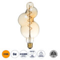 Λάμπα LED Soft S Spiral Filament E27 BB100 BUBBLES Γλόμπος 6W 420lm 360° AC 220-240V IP20 Φ10 x Υ24cm Ultra Θερμό Λευκό 2200K με Μελί Γυαλί - Dimmable - 3 Years Warranty