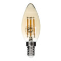 Λάμπα E14 C35 Κεράκι LED FILAMENT 4W 420 lm 320° AC 85-265V Edison Retro με Μελί Γυαλί Ultra Θερμό Λευκό 2200 K Dimmable