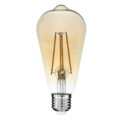 Λάμπα E27 ST64 Αχλάδι LED LONG FILAMENT 10W 1050 lm 320° AC 85-265V Edison Retro με Μελί Γυαλί Ultra Θερμό Λευκό 2200 K Dimmable