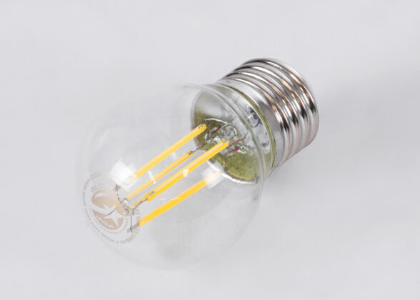 Λάμπα LED Long Filament E27 G45 Γλομπάκι 6W 660lm 360° AC 220-240V IP20 Φ4.5 x Υ7.5cm Φυσικό Λευκό 4000K με Διάφανο Γυαλί - Dimmable - 3 Years Warranty