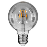 Λάμπα E27 G95 Γλόμπος LED FILAMENT 4W 400 lm 320° AC 85-265V Edison Retro με Φιμέ Γυαλί Θερμό Λευκό 2700 K Dimmable