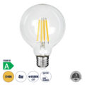 Λάμπα LED Long Filament E27 G95 Γλόμπος 4W 840lm 360° AC 220-240V IP20 Φ9.5 x Υ13.8cm Θερμό Λευκό 2700K με Διάφανο Γυαλί - Pro Series 210lm/W - A Ενεργειακή Κλάση - 3 Χρόνια Εγγύηση