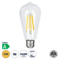 Λάμπα LED Long Filament E27 ST64 Αχλάδι 4W 840lm 360° AC 220-240V IP20 Φ6.4 x Υ14.5cm Θερμό Λευκό 2700K με Διάφανο Γυαλί - Pro Series 210lm/W - A Ενεργειακή Κλάση - 3 Χρόνια Εγγύηση