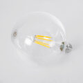 Λάμπα LED Long Filament E27 G125 Γλόμπος 7W 1470lm 360° AC 220-240V IP20 Φ12.5 x Υ13.8cm Θερμό Λευκό 2700K με Διάφανο Γυαλί - Pro Series 210lm/W - A Ενεργειακή Κλάση - 3 Χρόνια Εγγύηση