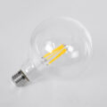 Λάμπα LED Long Filament E27 G125 Γλόμπος 7W 1470lm 360° AC 220-240V IP20 Φ12.5 x Υ13.8cm Θερμό Λευκό 2700K με Διάφανο Γυαλί - Pro Series 210lm/W - A Ενεργειακή Κλάση - 3 Χρόνια Εγγύηση