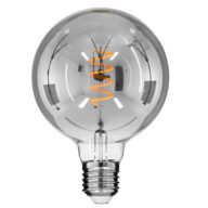 Λάμπα E27 G125 Γλόμπος LED SOFT SPIRAL FILAMENT 6W 470 lm 320° AC 85-265V Edison Retro με Φιμέ Γυαλί Θερμό Λευκό 2700 K Dimmable