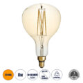 Λάμπα LED Long Filament E27 ER180 PAPAYAS Γλόμπος 8W 720lm 360° AC 220-240V IP20 Φ18 x Υ30cm Ultra Θερμό Λευκό 2200K με Μελί Γυαλί - Dimmable - 3 Years Warranty