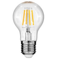 Λάμπα E27 A60 Γλόμπος LED On/Off Switch Dimmable FILAMENT 6W 580 lm 320° AC 85-265V με Διάφανο Γυαλί 3 Step Switch Dimmable Θερμό Λευκό 2700k