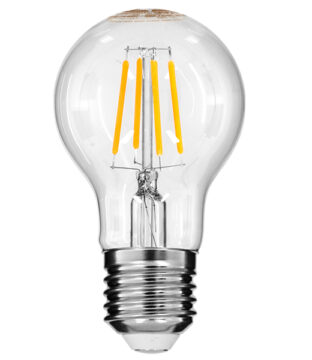 Λάμπα E27 A60 Γλόμπος LED On/Off Switch Dimmable FILAMENT 6W 580 lm 320° AC 85-265V με Διάφανο Γυαλί 3 Step Switch Dimmable Θερμό Λευκό 2700k