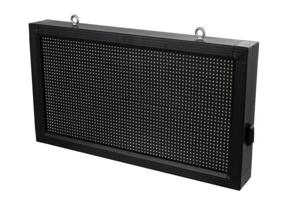 LED Scrolling Display 64x32cm - Κυλιόμενη Ψηφιακή Πινακίδα / Επιγραφή Μονής Όψης P10 LED SMD AC 220-240V - Λειτουργία μέσω Wi-Fi με Εφαρμογή APP - Αισθήτηρας Θερμοκρασίας και Υγρασίας - Αδιάβροχο IP65 - Μ72 x Π9 x Υ42.5cm - Πορτοκαλί - 1 Χρόνο Εγγύηση