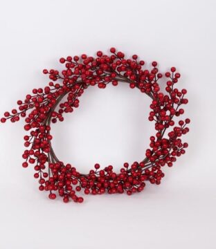 ΣΤΕΦΑΝΙ ΜΕ ΚΟΚΚΙΝΑ BERRIES, 45cm