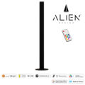 ALIEN-DIVA-BLACK-50-11 ALIEN Design DIVA Μοντέρνο Minimal Nordic Μεταλλικό Φωτιστικό Επιτραπέζιο - Πορτατίφ - Λαμπατέρ Μαύρο LED 10W 1500lm με Ασύρματο Χειριστήριο RF & Dimmer IP20 Πολύχρωμο RGBW Ψηφιακή με Τρεχούμενα Εφέ  Μ3 x Π1.6 x Υ50cm