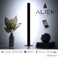 ALIEN-DIVA-BLACK-50-1 ALIEN Design DIVA Μοντέρνο Minimal Nordic Μεταλλικό Φωτιστικό Επιτραπέζιο – Πορτατίφ – Λαμπατέρ Μαύρο LED 8W 1120lm με Ασύρματο Χειριστήριο RF & Dimmer IP20 Ψυχρό Λευκό 6000K Μ3 x Π1.6 x Υ50cm