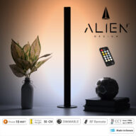 ALIEN-DIVA-BLACK-50-10 ALIEN Design DIVA Μοντέρνο Minimal Nordic Μεταλλικό Φωτιστικό Επιτραπέζιο – Πορτατίφ – Λαμπατέρ Μαύρο LED 10W 1500lm με Ασύρματο Χειριστήριο RF & Dimmer IP20 CCT Θερμό 2700 K έως Ψυχρό 6000K Μ3 x Π1.6 x Υ50cm