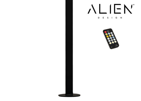 ALIEN-DIVA-BLACK-50-10 ALIEN Design DIVA Μοντέρνο Minimal Nordic Μεταλλικό Φωτιστικό Επιτραπέζιο - Πορτατίφ - Λαμπατέρ Μαύρο LED 10W 1500lm με Ασύρματο Χειριστήριο RF & Dimmer IP20 CCT Θερμό 2700 K έως Ψυχρό 6000K Μ3 x Π1.6 x Υ50cm