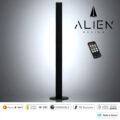 ALIEN-DIVA-BLACK-50-1 ALIEN Design DIVA Μοντέρνο Minimal Nordic Μεταλλικό Φωτιστικό Επιτραπέζιο - Πορτατίφ - Λαμπατέρ Μαύρο LED 8W 1120lm με Ασύρματο Χειριστήριο RF & Dimmer IP20 Ψυχρό Λευκό 6000K Μ3 x Π1.6 x Υ50cm