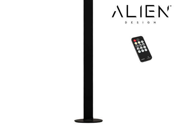 ALIEN-DIVA-BLACK-50-1 ALIEN Design DIVA Μοντέρνο Minimal Nordic Μεταλλικό Φωτιστικό Επιτραπέζιο - Πορτατίφ - Λαμπατέρ Μαύρο LED 8W 1120lm με Ασύρματο Χειριστήριο RF & Dimmer IP20 Ψυχρό Λευκό 6000K Μ3 x Π1.6 x Υ50cm