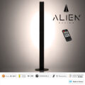 ALIEN-DIVA-BLACK-50-2 ALIEN Design DIVA Μοντέρνο Minimal Nordic Μεταλλικό Φωτιστικό Επιτραπέζιο - Πορτατίφ - Λαμπατέρ Μαύρο LED 8W 1040lm με Ασύρματο Χειριστήριο RF & Dimmer IP20 Φυσικό Λευκό 4500K Μ3 x Π1.6 x Υ50cm