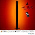 ALIEN-DIVA-BLACK-50-4 ALIEN Design DIVA Μοντέρνο Minimal Nordic Μεταλλικό Φωτιστικό Επιτραπέζιο - Πορτατίφ - Λαμπατέρ Μαύρο LED 8W 800lm με Ασύρματο Χειριστήριο RF & Dimmer IP20 Κόκκινο Μ3 x Π1.6 x Υ50cm