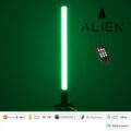 ALIEN-DIVA-BLACK-50-5 ALIEN Design DIVA Μοντέρνο Minimal Nordic Μεταλλικό Φωτιστικό Επιτραπέζιο - Πορτατίφ - Λαμπατέρ Μαύρο LED 8W 800lm με Ασύρματο Χειριστήριο RF & Dimmer IP20 Πράσινο Μ3 x Π1.6 x Υ50cm