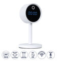 Rechargeable Table Camera WiFi HD 1080P 160° 1500mAh Two Way Audio Motion Detection & Digital Clock - Επαναφορτιζόμενη Επιτραπέζια Κάμερα WiFi HD 1080P 160° 1500mAh Διπλή Κατέυθυνση Ομιλίας Ανιχνευτή Κίνησης & Ψηφιακό Ρολόι - Λευκό