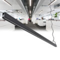 Γραμμικό Κρεμαστό Φωτιστικό Linear LED 18W 2200lm 120° AC 220-240V Μ120 x Π2 x Υ4cm Φυσικό Λευκό 4500K - Μαύρο - 3 Years Warranty