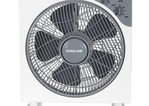 ΑΝΕΜΙΣΤΗΡΑΣ BOX FAN ΤΕΤΡΑΓΩΝΟΣ ΑΣΠΡΟ-ΓΚΡΙ Φ37 45W