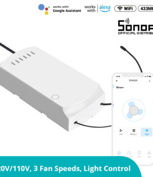 SONOFF iFan03-R2 – Wi-Fi Smart Switch Ceiling Fan & Light Controller