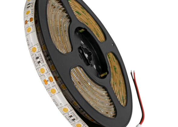 Ταινία LED SMD 5050 5m 14.4W/m 60LED/m 1497lm/m 120° DC 12V Αδιάβροχη IP65 Θερμό Λευκό 3000K - 5 Χρόνια Εγγύηση