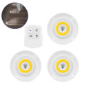 Φωτιστικά Νυκτός Μπαταρίας LED COB 6W 600lm με Timer & Ασύρματο Χειριστήριο RF - ΣΕΤ 3 Τεμαχίων Θερμό Λευκό 3000K