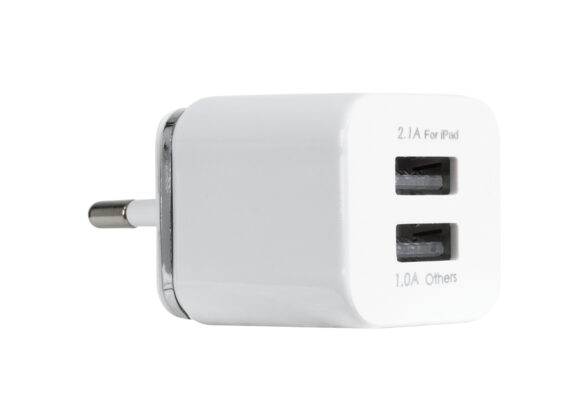 Φορτιστής Πρίζας Charger 1x Type-A USB Port 1.0 & 1x Type-A USB Port 2.1 For IPad DC 5V 3.1A Max 15W