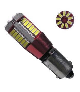 Λαμπτήρας LED BA9S 57 SMD 3014 Can Bus 12 Volt Ψυχρό Λευκό GloboStar 55784