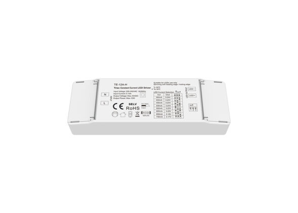 TE-12A-H SKYDANCE AC Triac Dimmable Constant Current LED Driver 1 Κανάλι AC 200-240V 1 x 0.15A 12W - Max 0.15A 12W - IP20 Μ11.1 x Π3.7 x Υ2cm - 5 Χρόνια Εγγύηση