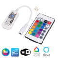 Ασύρματος Smart Home Wi-Fi LED RGB Controller με Χειριστήριο RF 2.4Ghz DC 5-24V Max 100W