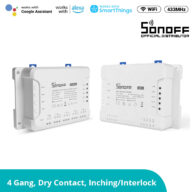 SONOFF 4CHPROR3 – Wi-Fi Smart Switch DIY Four Way 4 Gang & RF Control – 4 Output Channel