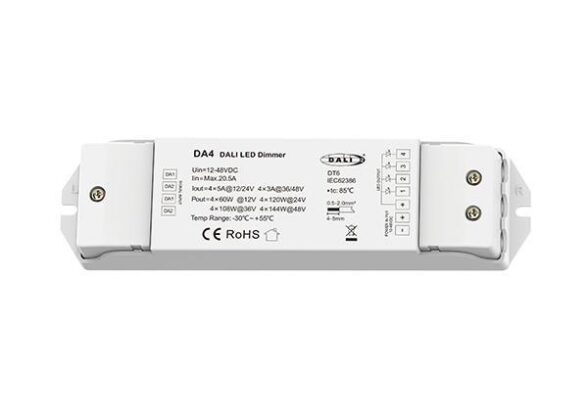 DALI LED DIMMER 5A*4CH 12-48VDC DA4